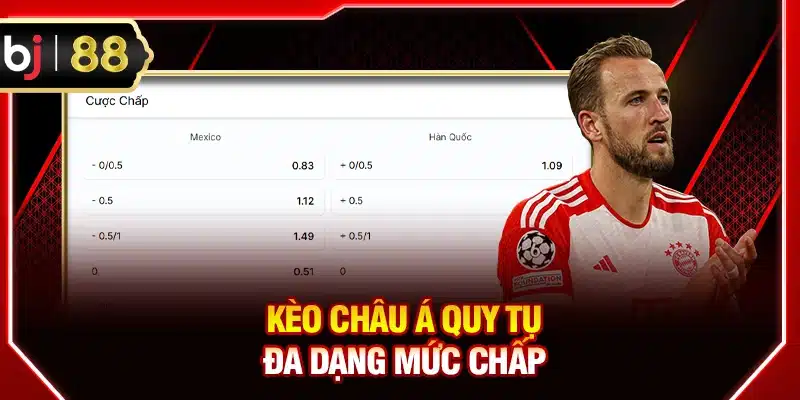 Kèo Châu Á quy tụ đa dạng mức chấp